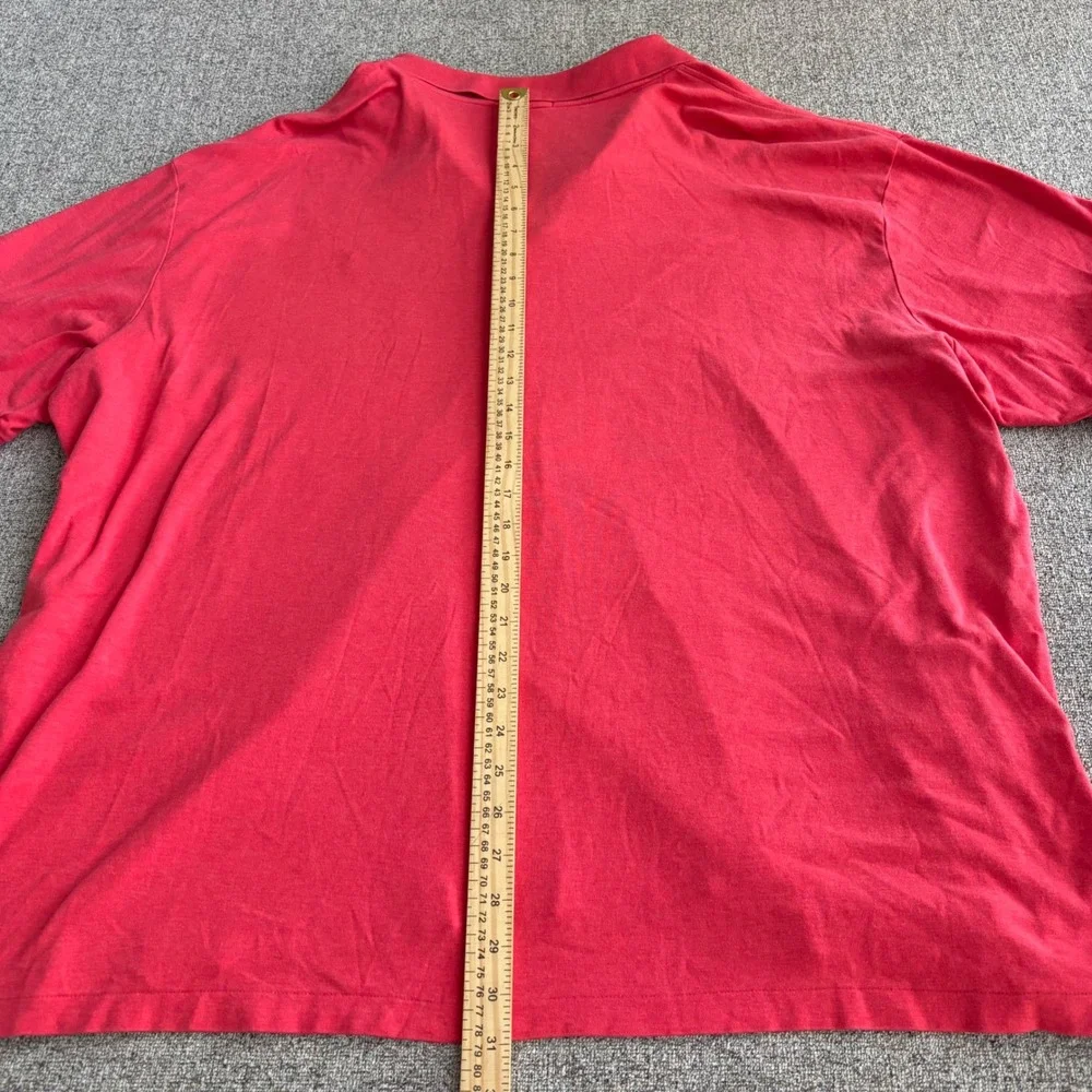 Polo Ralph Lauren Polo Shirt Mens 3XLT Classic Fit Red Short Sleeve Flesh Pony